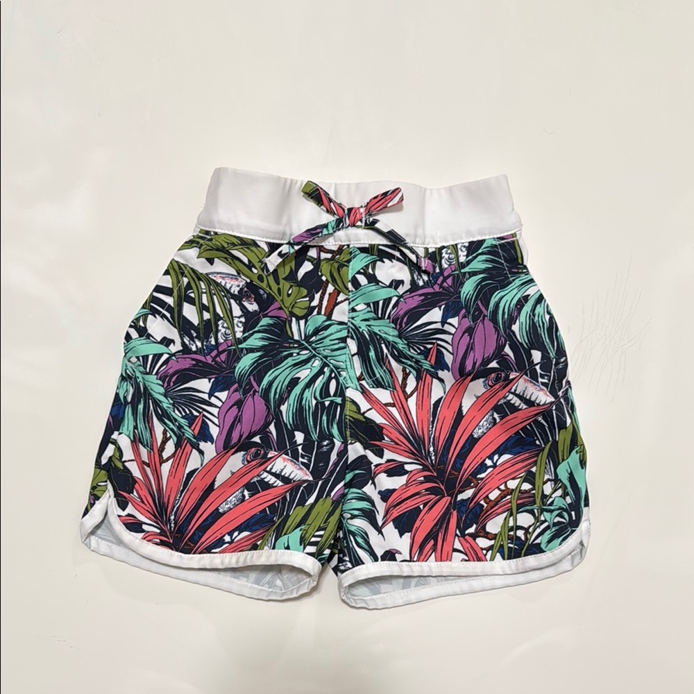 Columbia Girls Omni Shade Sandy Shores Boardshort Tropical Print Kid’s Shorts 4T
